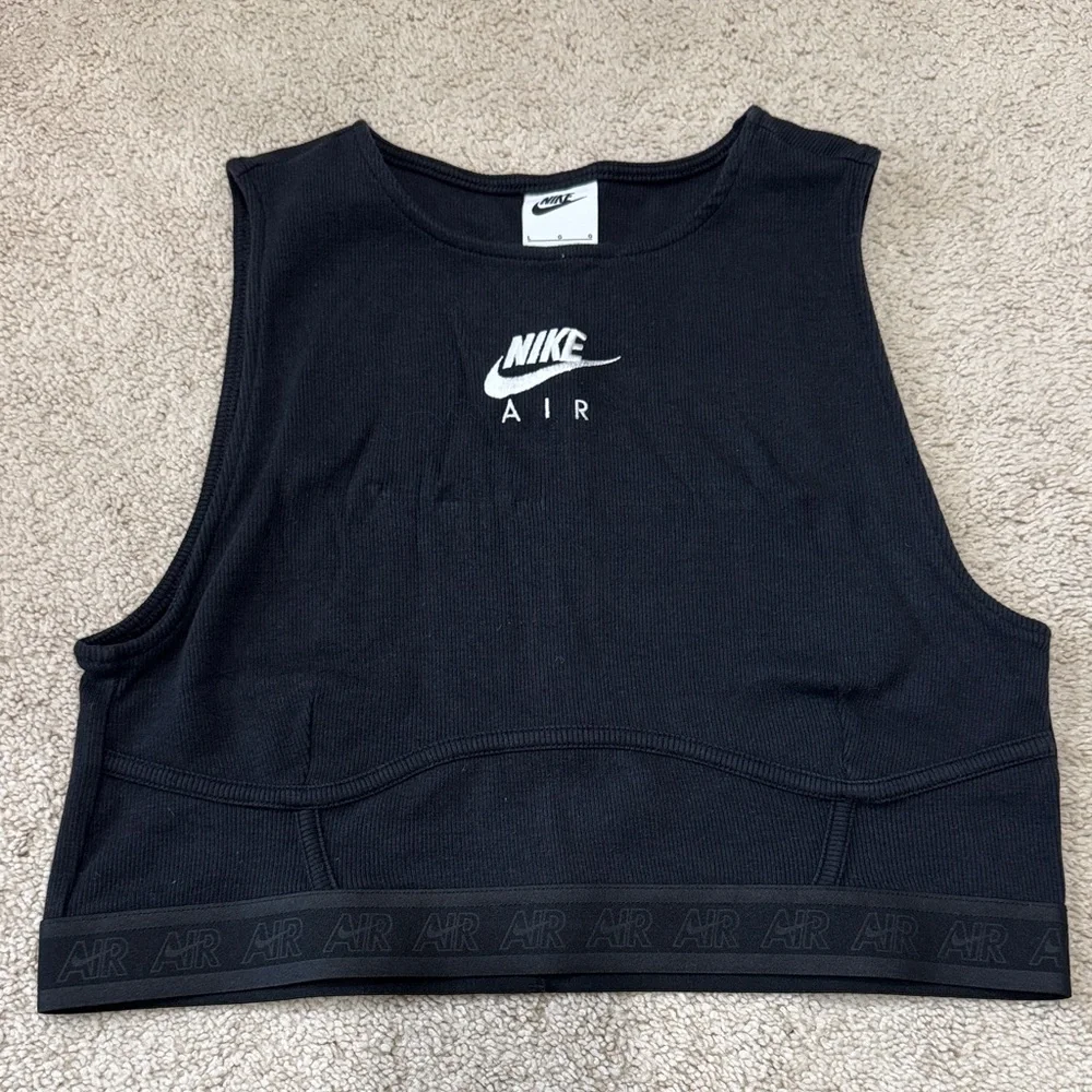 Nike Black AIR Cropped Tank Top